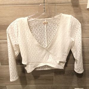 White Patterned Top